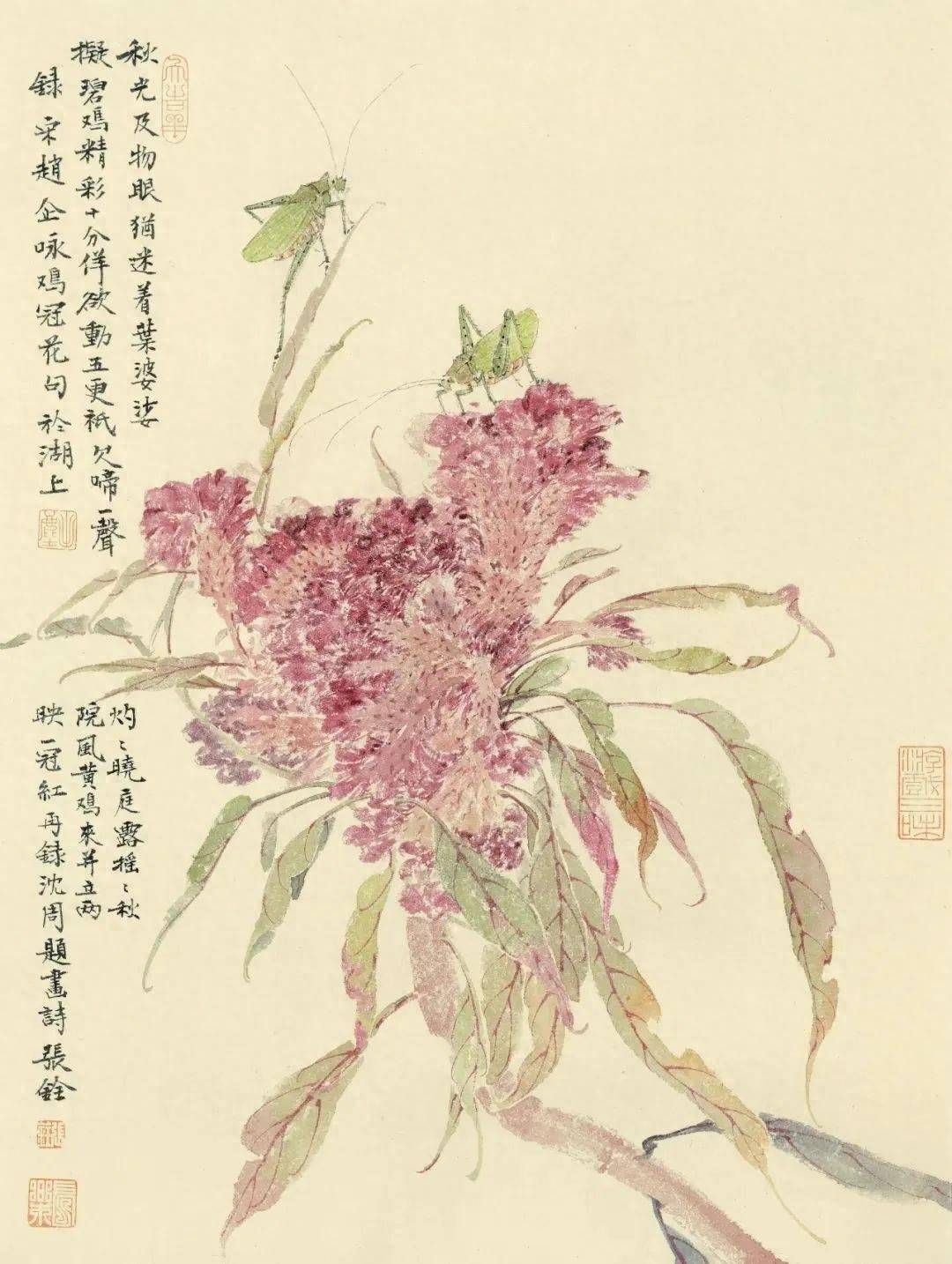 张铨花鸟——画面丰盈雄厚,气息清雅自然_中国画系_作品_古画
