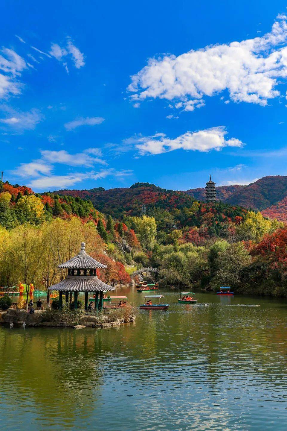 红叶谷景区96联系电话:0531-82826666九如山景区举办"九如山红叶季"