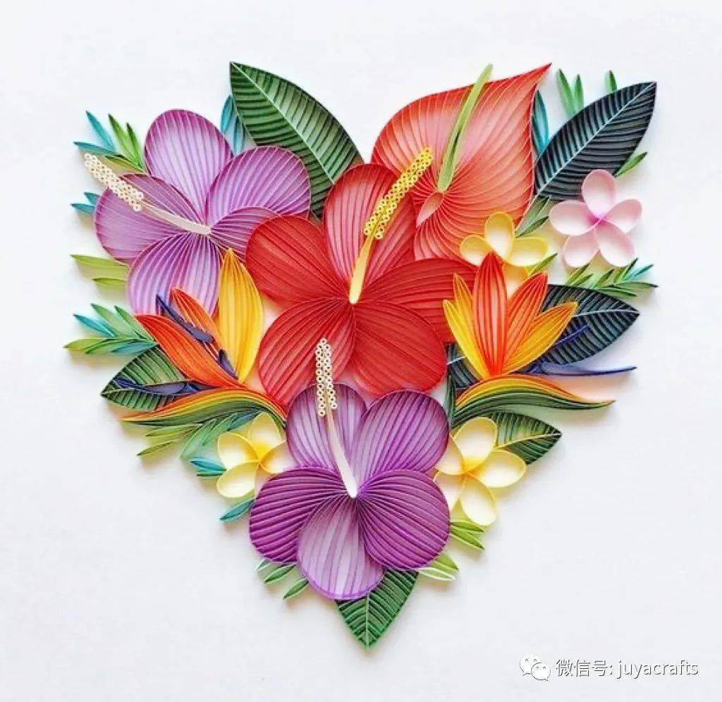 【国外优秀衍纸作品】线条花卉作品的独特美_图片_艺术_爱好者