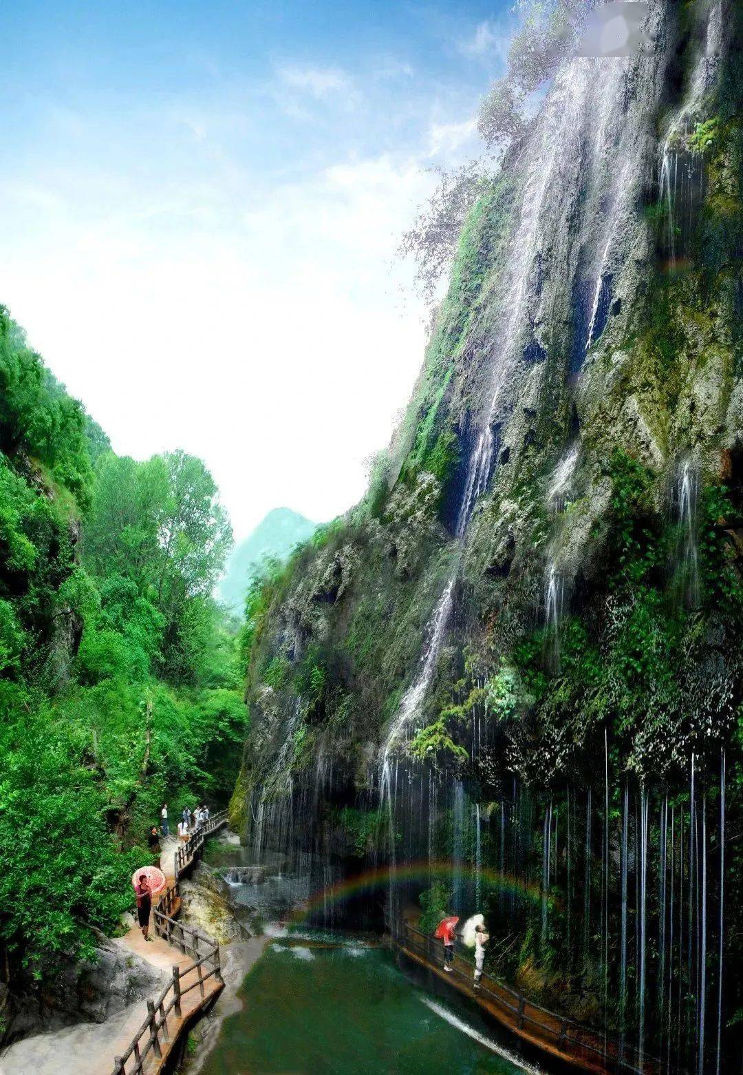 水帘洞桃花谷洛河小三峡中原第一夜景双龙湾旅游度假区位于河南省