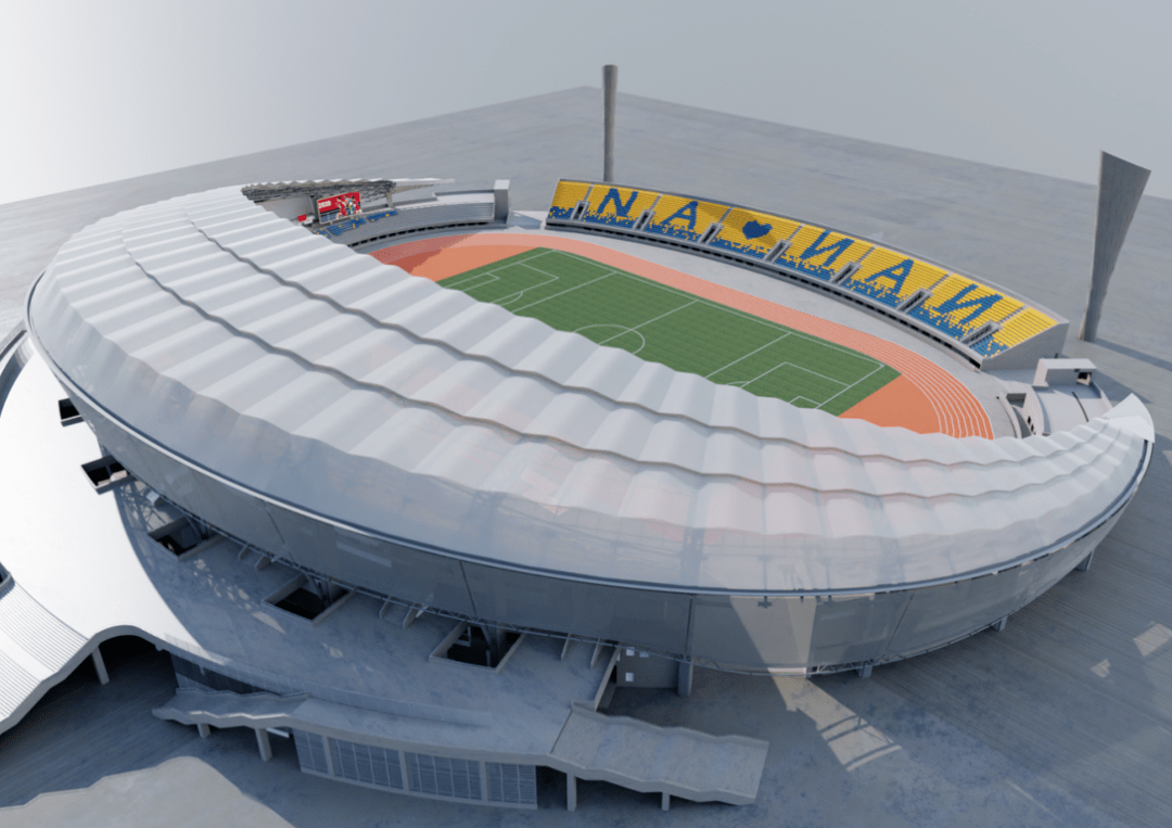 效果图刘荣江表示,南安市体育场的建设,可提高南安市