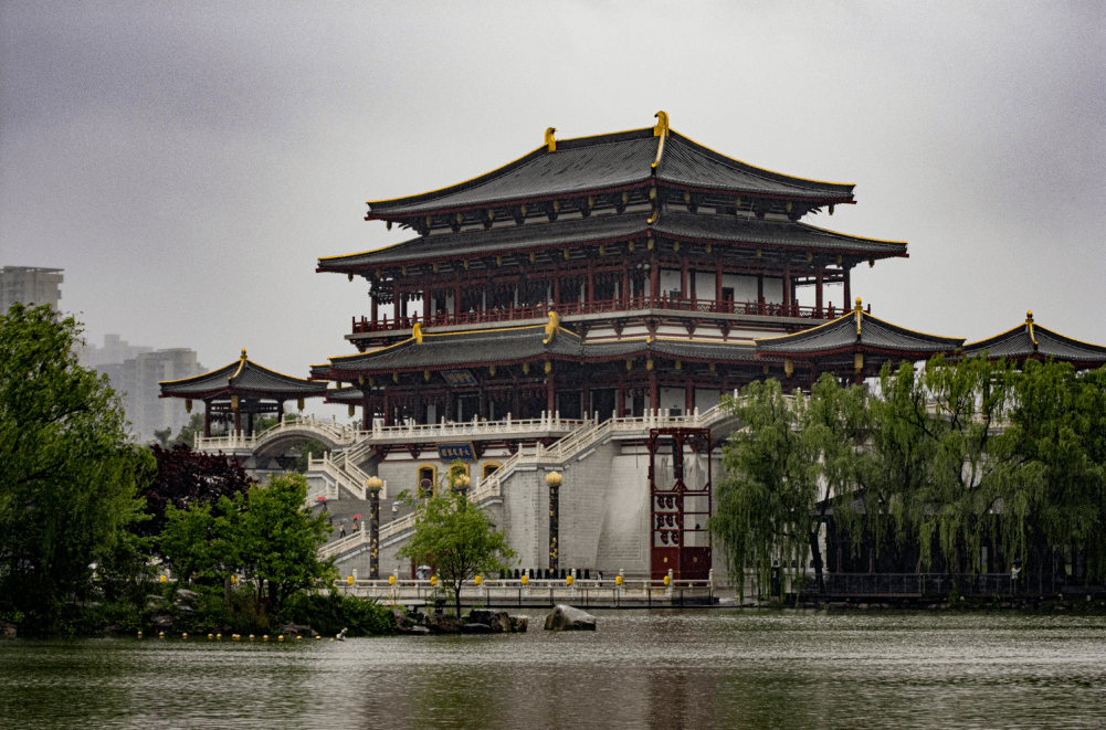 一场西安秋雨,一幅长安美景!