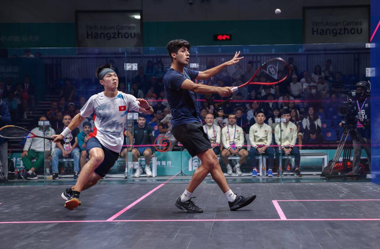 壁球——男子团体半决赛赛况_中国香港队_巴基斯坦队_比赛