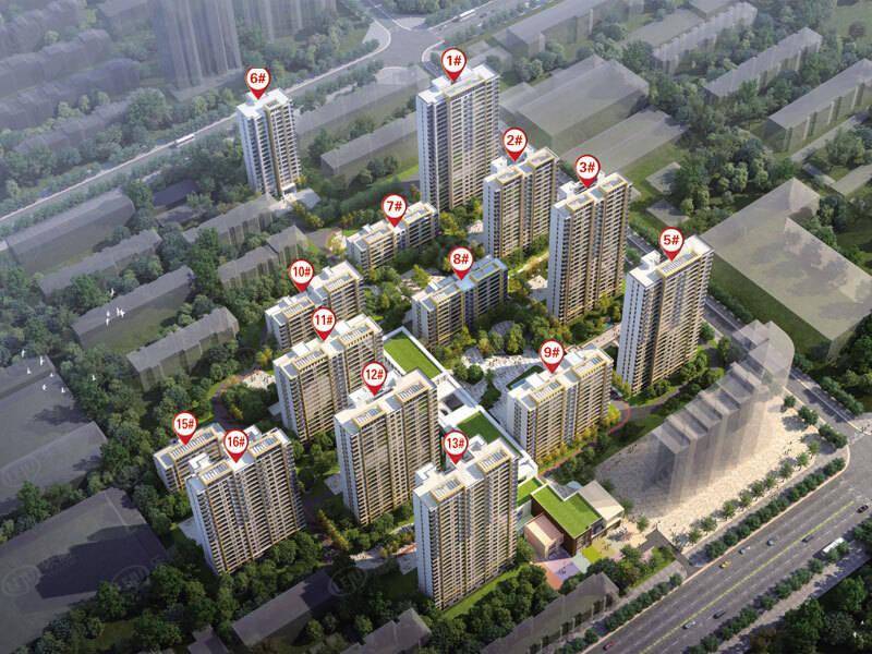 保定竞秀紫樾华庭 户型面积90.22~297.92㎡_楼盘_北国_景观