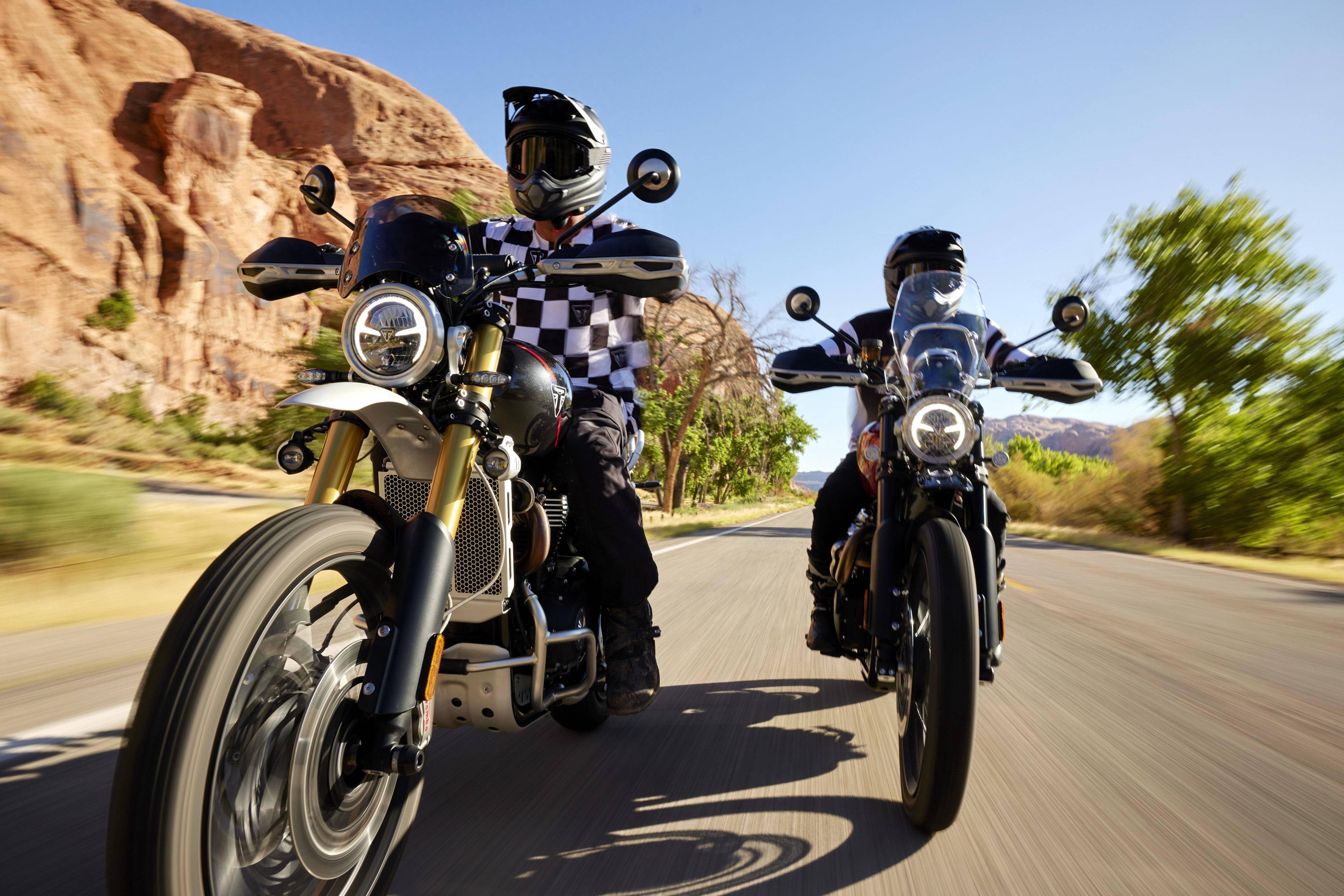 户外特写:凯旋 2024 scrambler 1200 x,xe_搜狐汽车_搜狐网