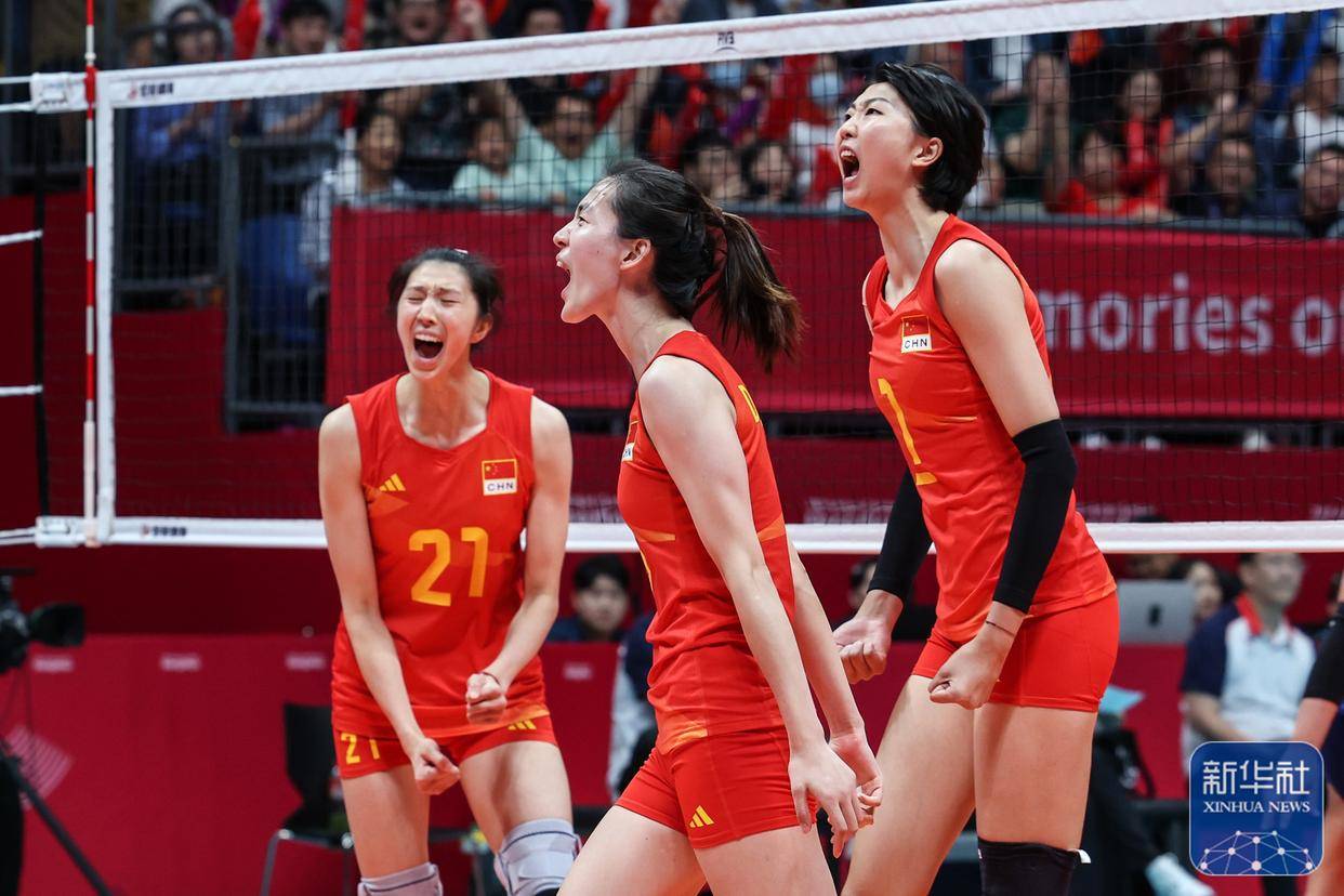 杭州亚运会|中国队晋级女排决赛_比赛_球员_袁心玥