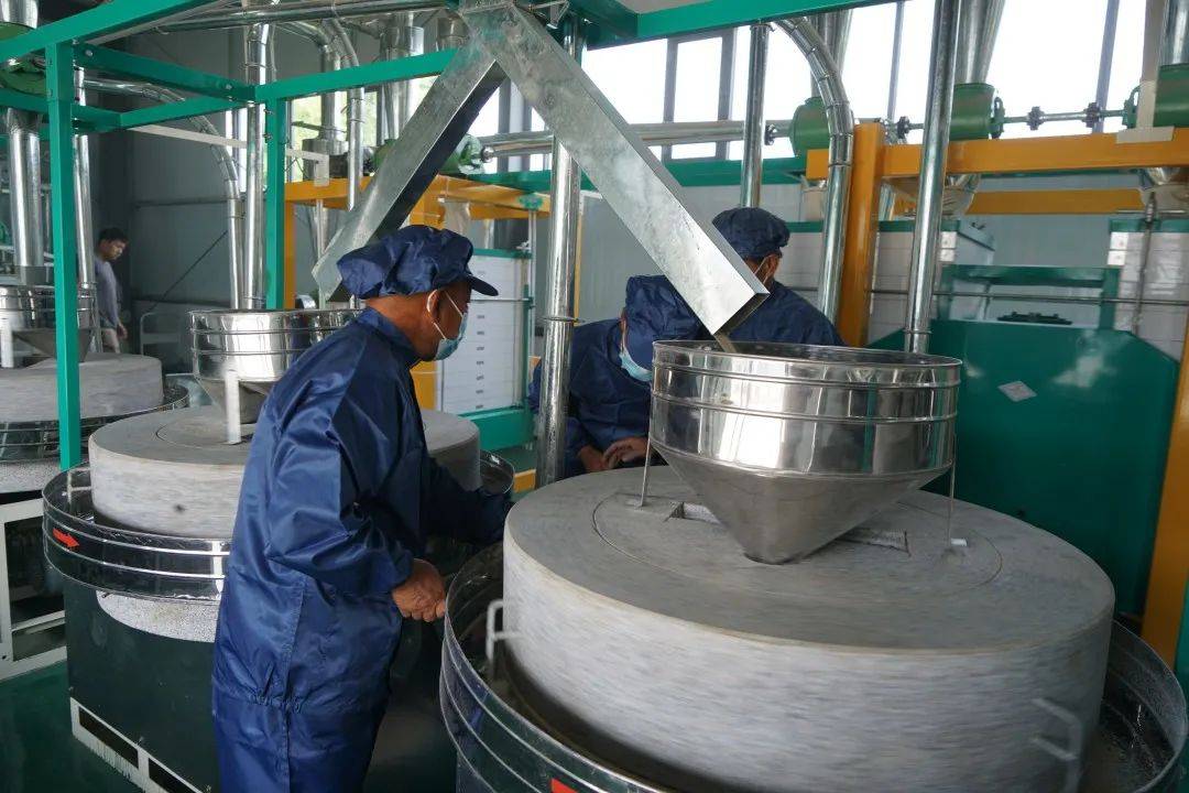石磨磨小麦面粉_小麦石磨面粉机图片_小麦石磨磨面机