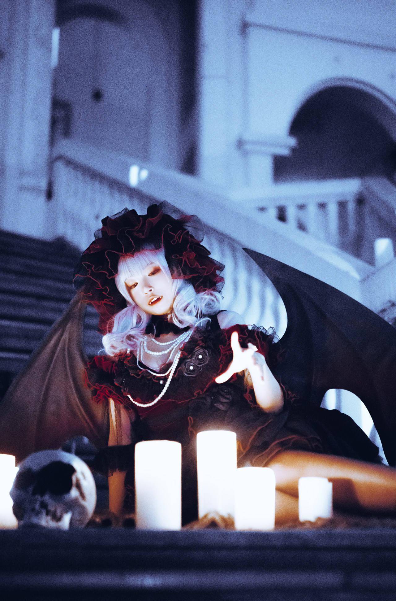 lolita 恶魔装扮_鲜血_图片_来源