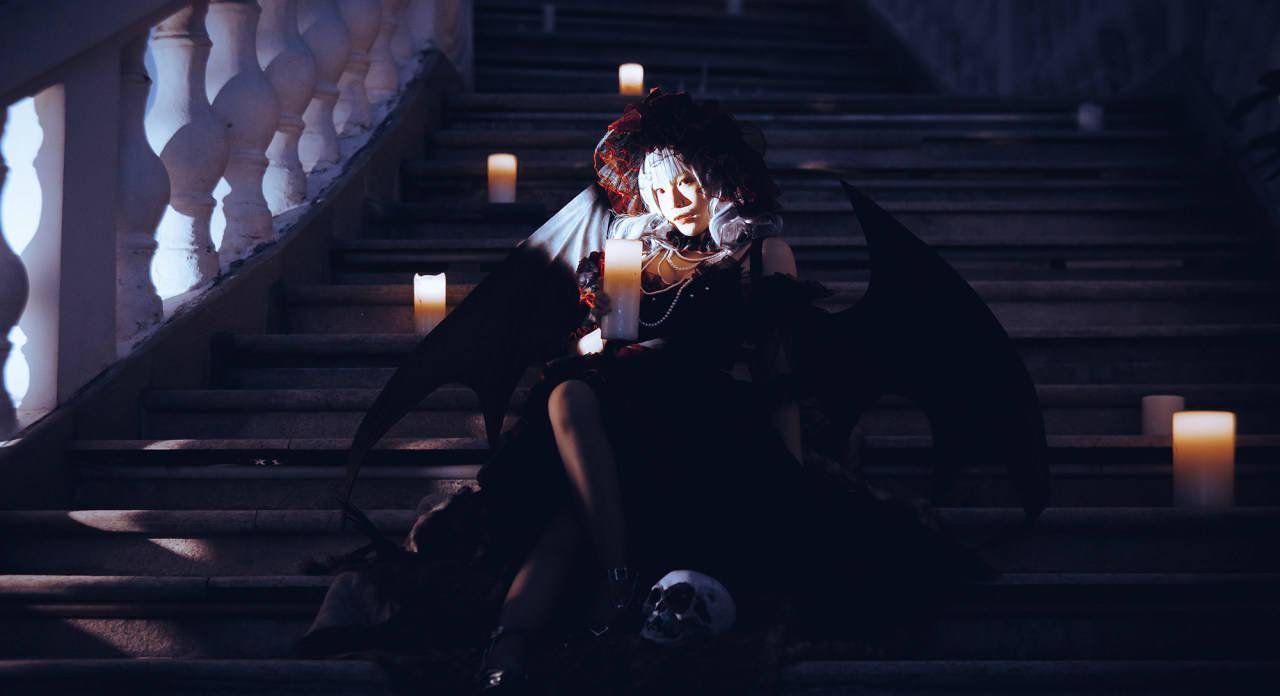 lolita 恶魔装扮_鲜血_图片_来源