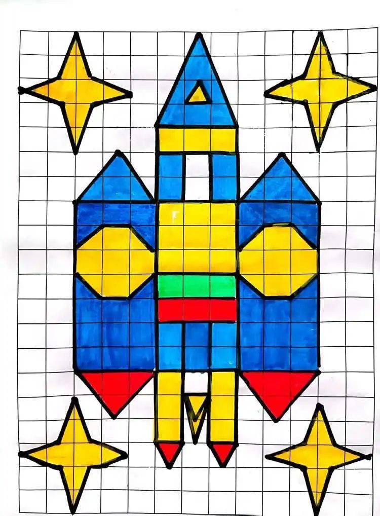 数学想象画五年级下册图片