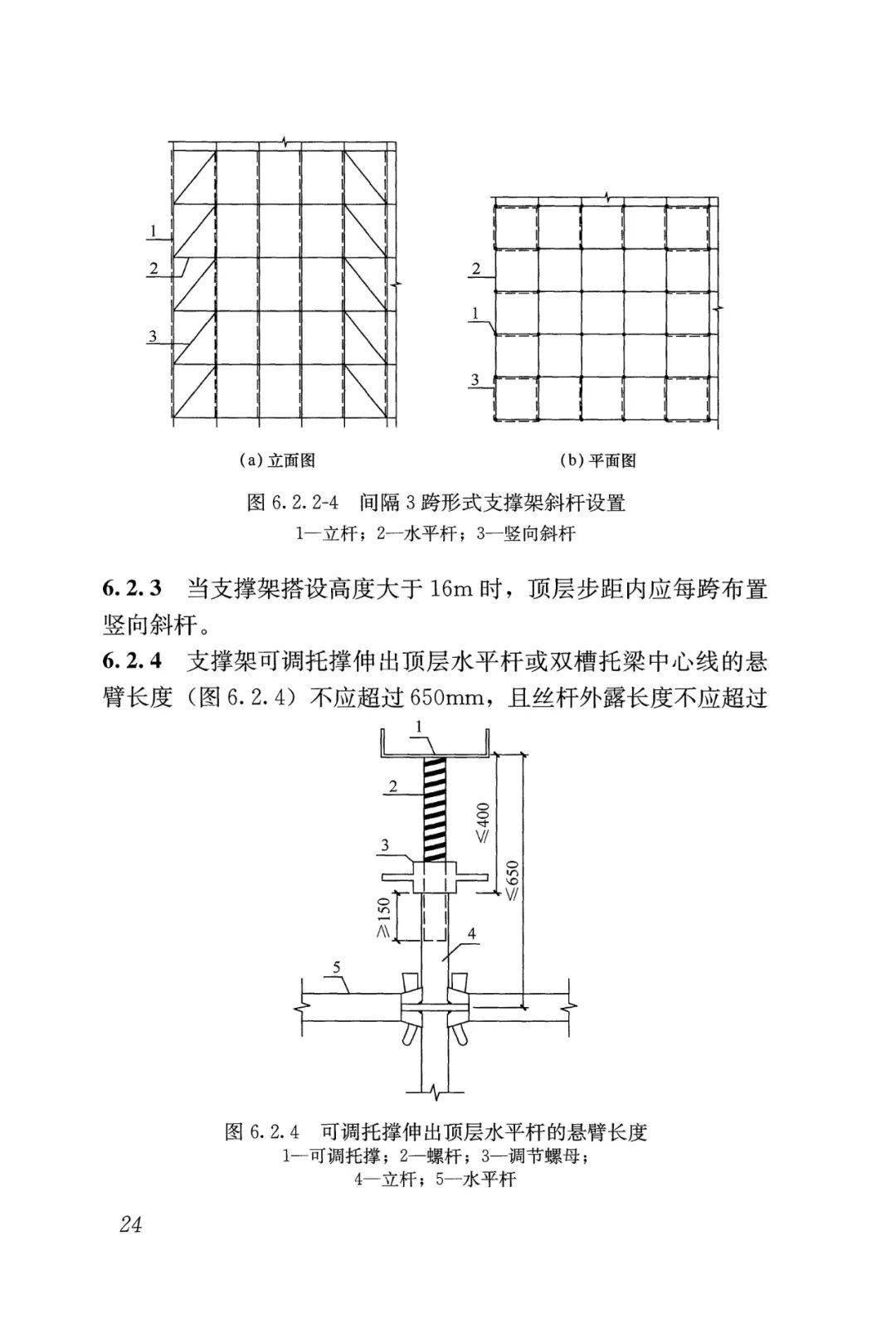 盘扣式脚手架cad图纸图片