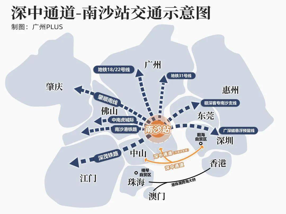 深中通道南沙支线图图片