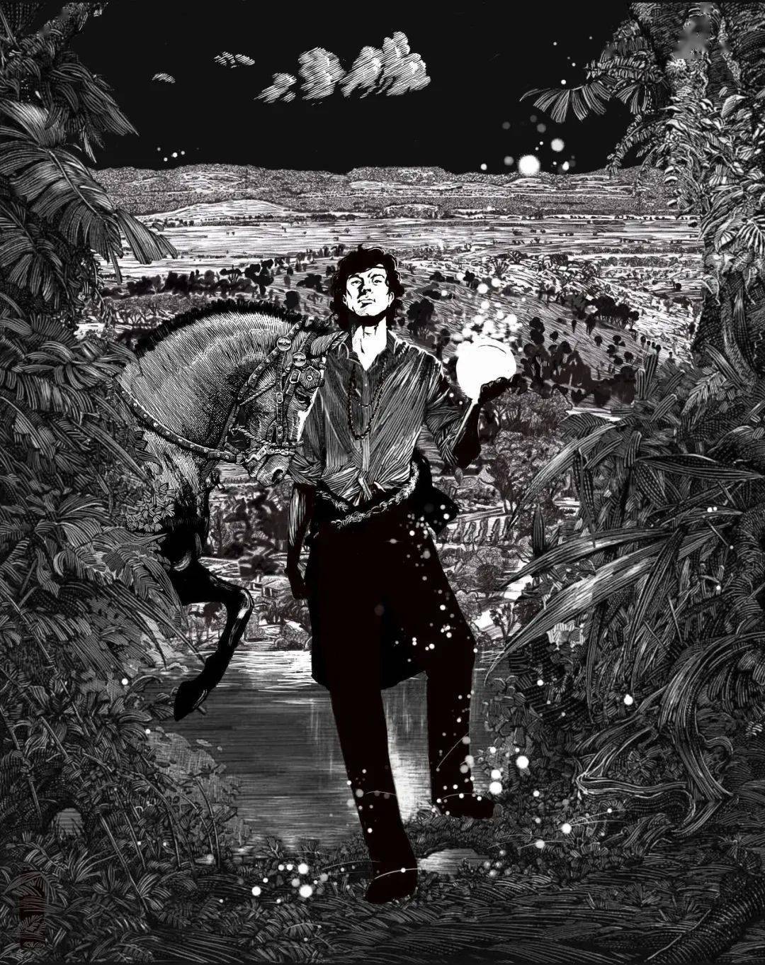 密码》崔柏涛120x81cm凸版套色《金孔雀——余旭烈士》2021年马力平62