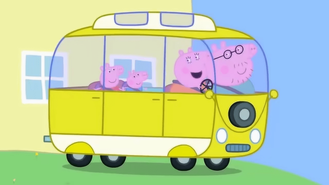 巴士带上美味的三明治叫上学校里的好朋友们快乐露营记小猪佩奇peppa