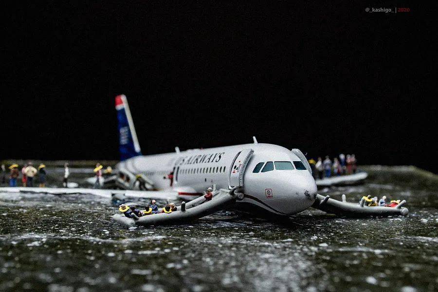 纪实比例模型场景《萨利机长》_作品_kashaev_河中