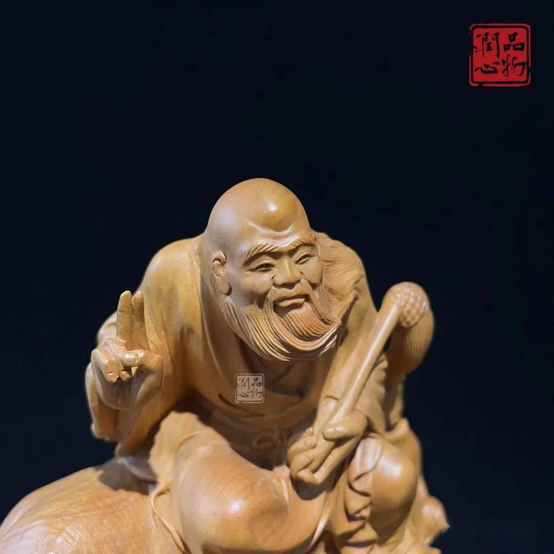 【品物润心】小叶黄杨木《老子出关》_家具_工艺品_手工