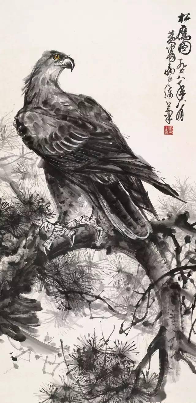 关于鹰的名画图片