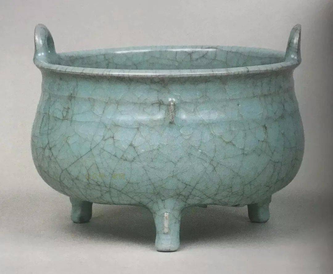 □観心・時代旧蔵□C837南宋 官窯粉青釉葵口洗 徳寿苑・時代物
