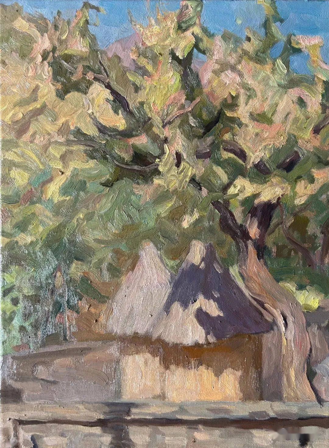 层林尽染秋光好多彩翰墨绘长城中国艺术研究院油画院名誉院长杨飞云