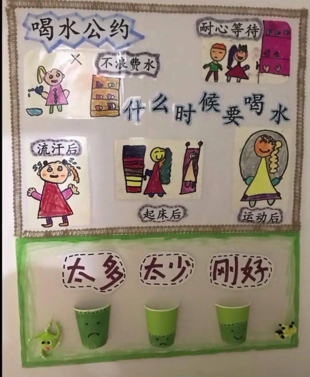 环创布置 幼儿园饮水区环创布置