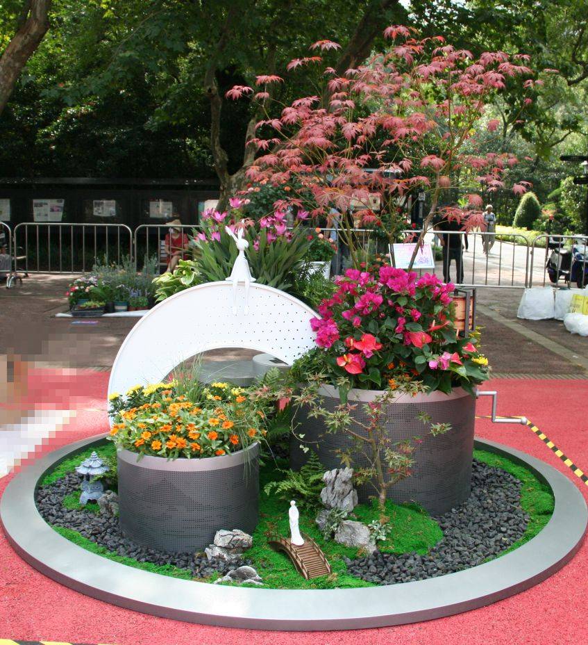 长宁绿建设计的花箱景观充满巧思_绿化_竞赛_施工