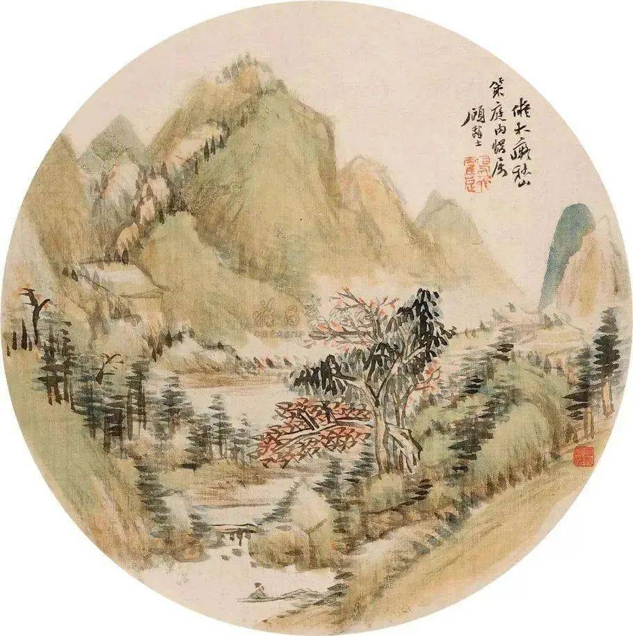 顾麟士山水画价格图片