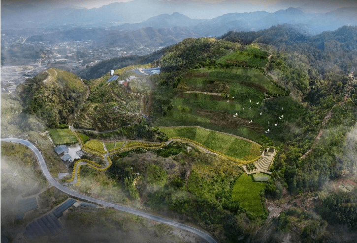 永定区昌福山煤矿废弃矿山修复效果图图源:闽西日报在工作专班的