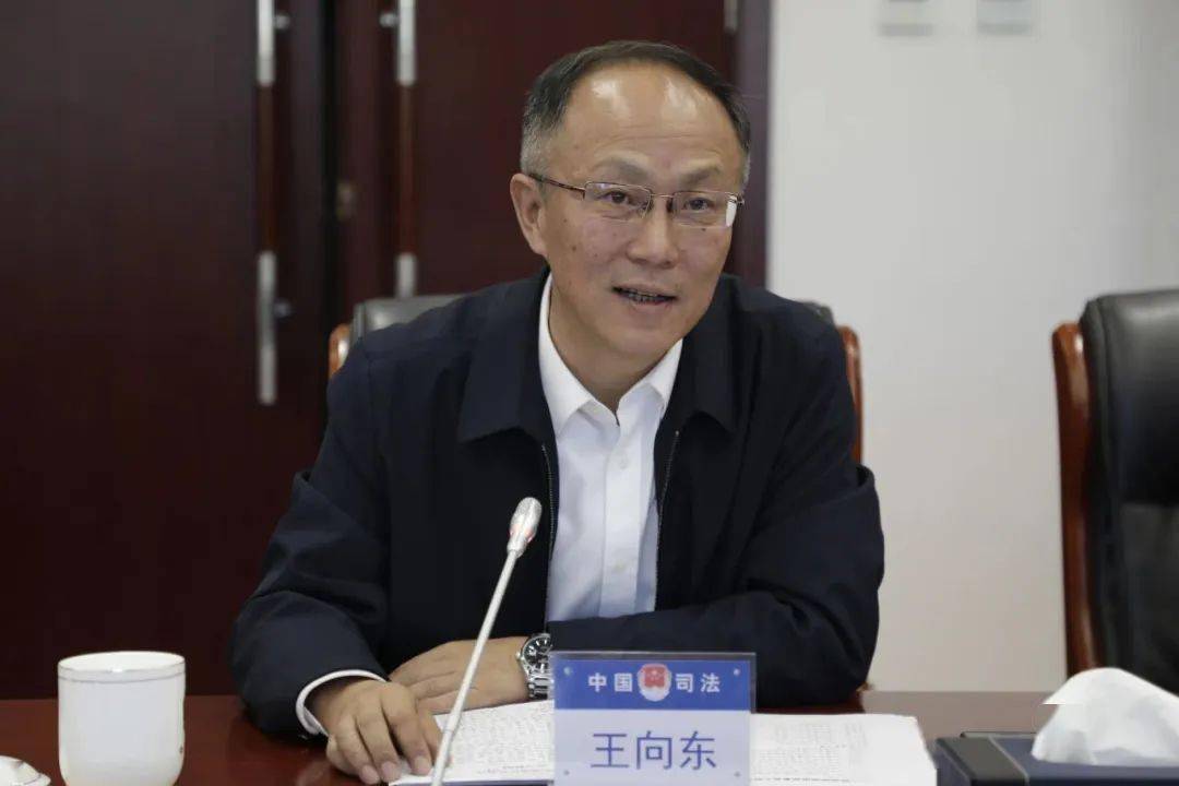 受司法厅党委委员,副厅长王平委托,司法厅二级巡视员王向东作动员讲话