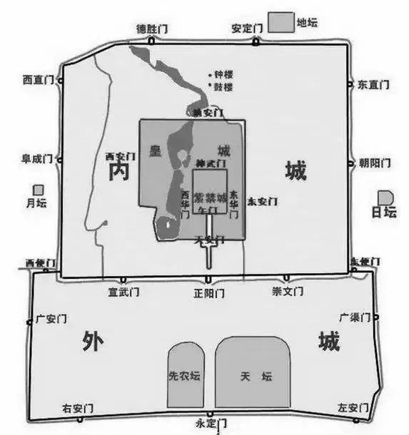 明朝北京城各坊图片