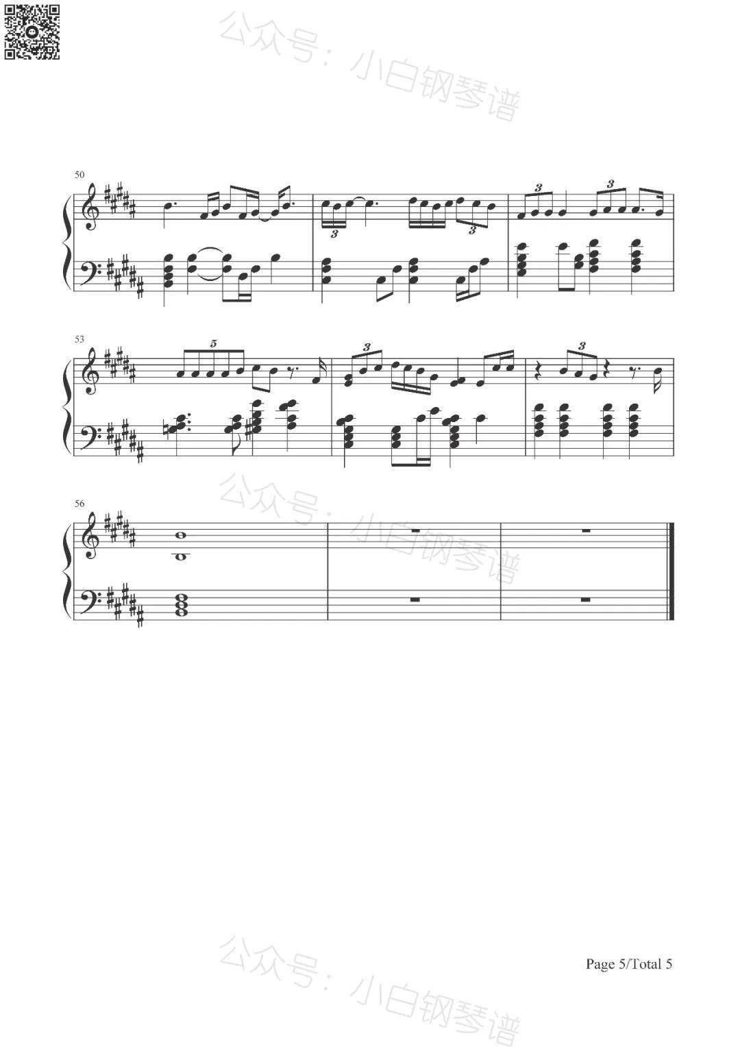 「琴谱|listen」- beyonce(含简谱)_trap_cheat_codes