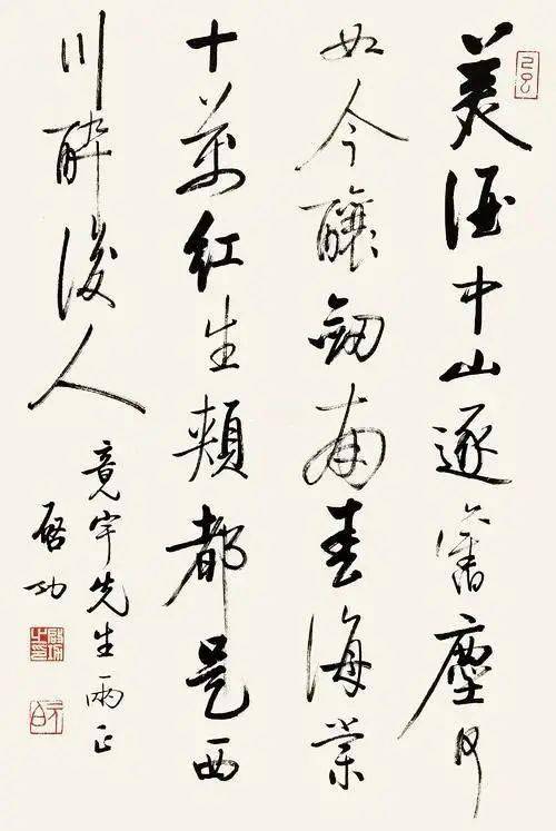 为美酒题字书法亮相,还真是很罕见!_启功_作品_先生