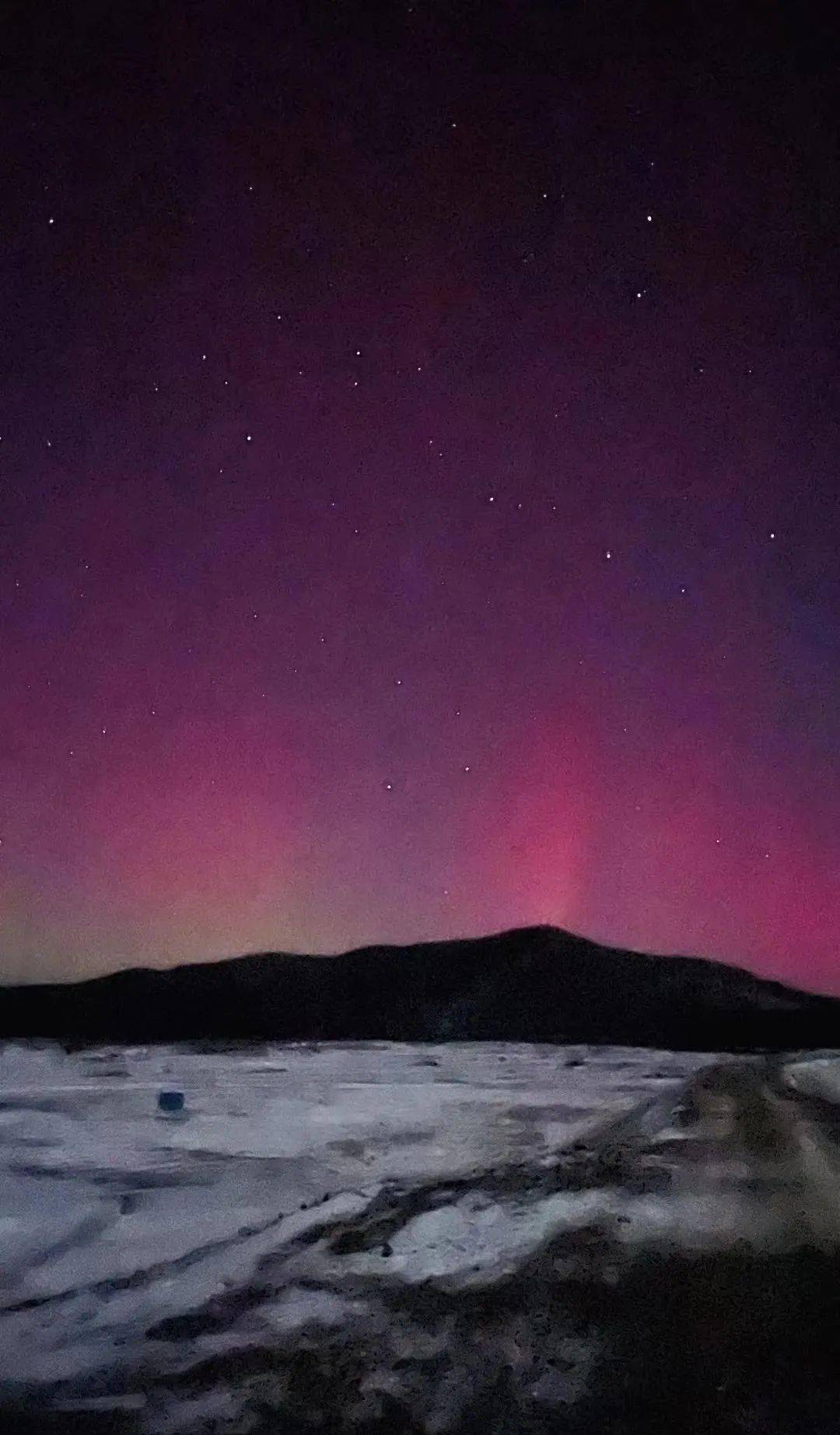 粉红色的浪漫说来就来,内蒙古根河市惊现红色极光_能量_公众_地球