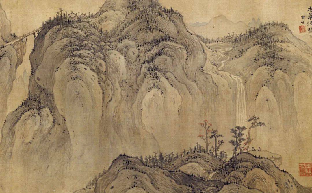 p34明 宋旭《五岳图》之西岳华山(局部)p40宋 郭熙(传)《行旅图》p49