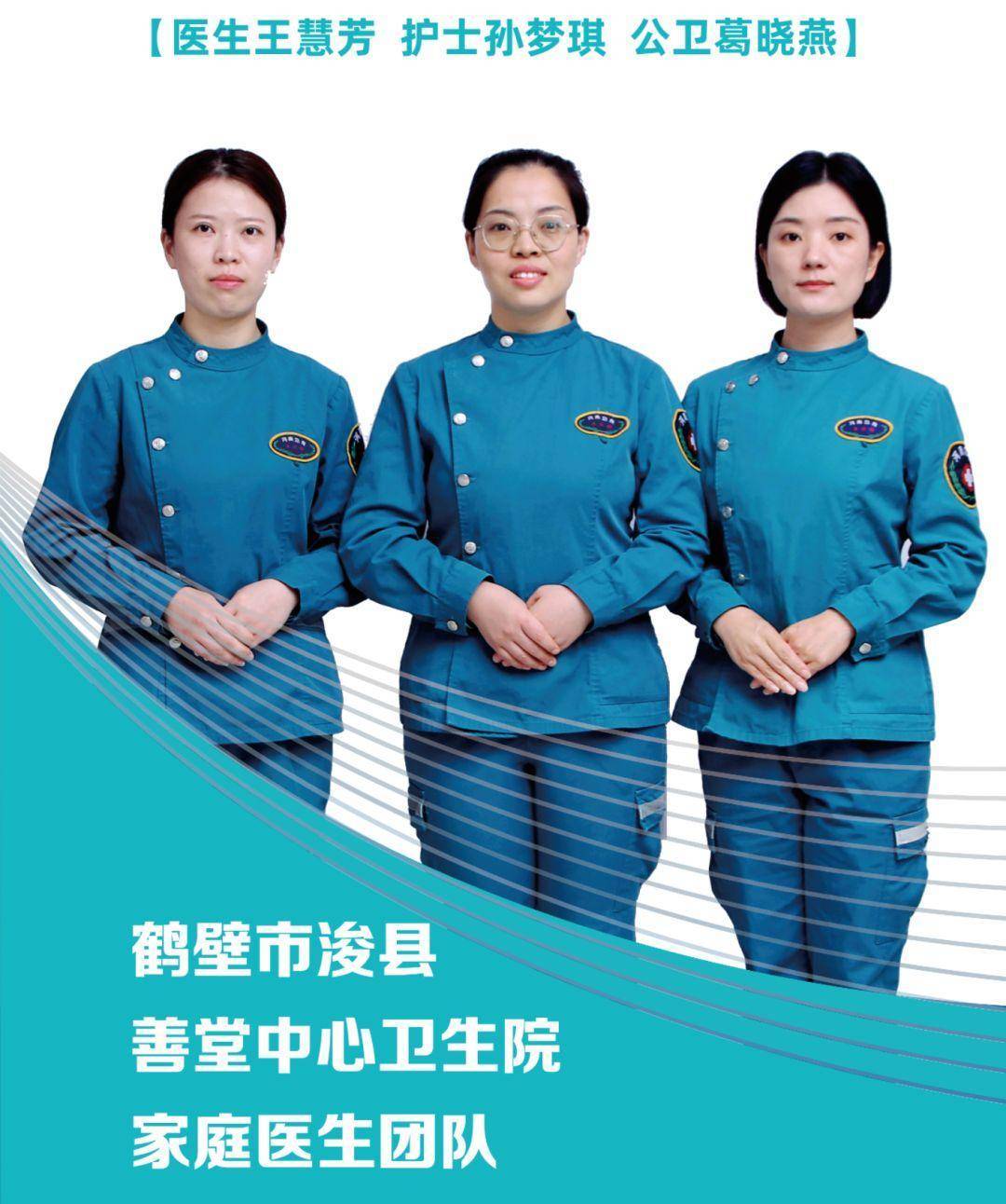 团队名称:鹤壁市浚县善堂中心卫生院家庭医生团队团队成员:医生王慧芳