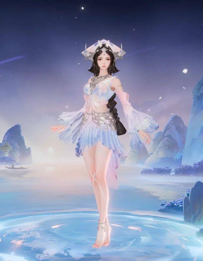 "山水元素"和爆款游戏《王者荣耀》梦幻联动_皮肤_西施_设计