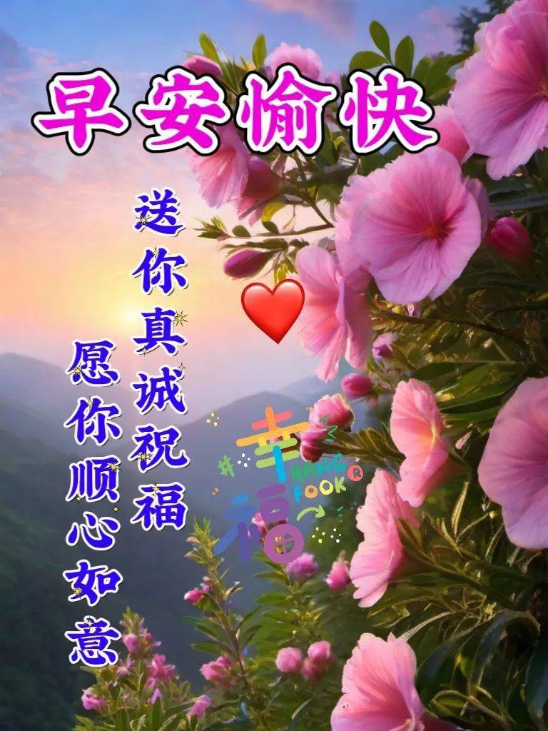 最新版漂亮早安祝福图片