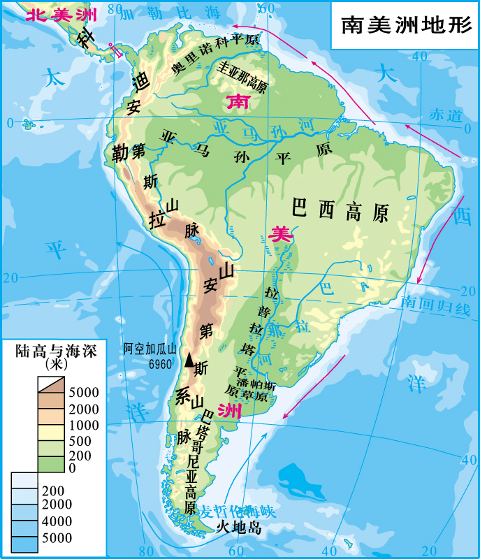 拉普拉塔河流域地图图片