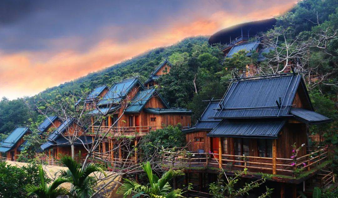 在布隆赛景区稻田栈道近距离接触雨林乡野,去呀诺达雨林穿越,在茶溪谷