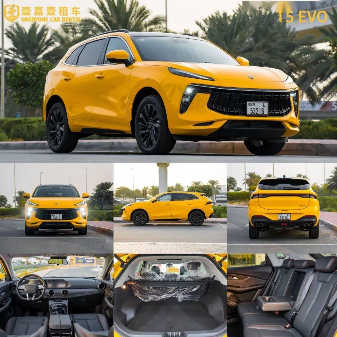 迪拜壹加壹汽车租赁公司旗下拥有由一汽红旗,东风柳汽风行,上汽大通和