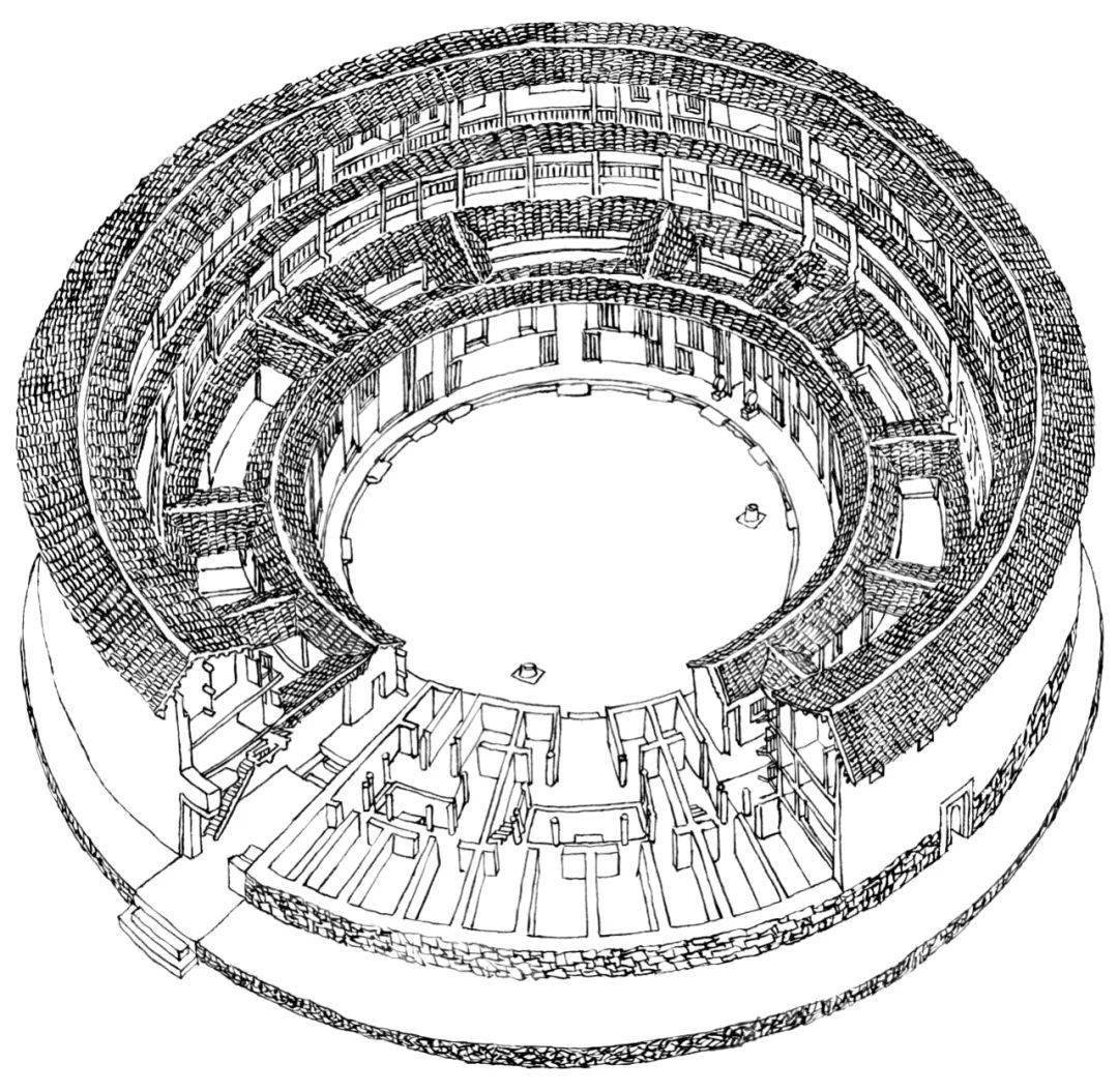 福建土楼立面图图片