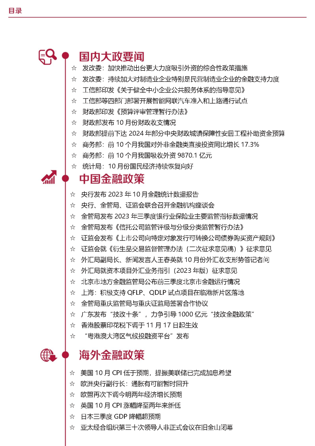 《金融政策信息》週報2023年第44期(11月13日-11月