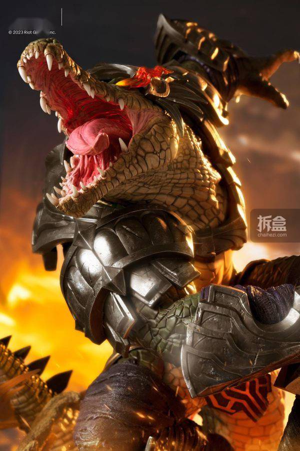 开天工作室 英雄联盟lol 荒漠屠夫雷克顿 鳄鱼 1/4全身雕像_官方_产品