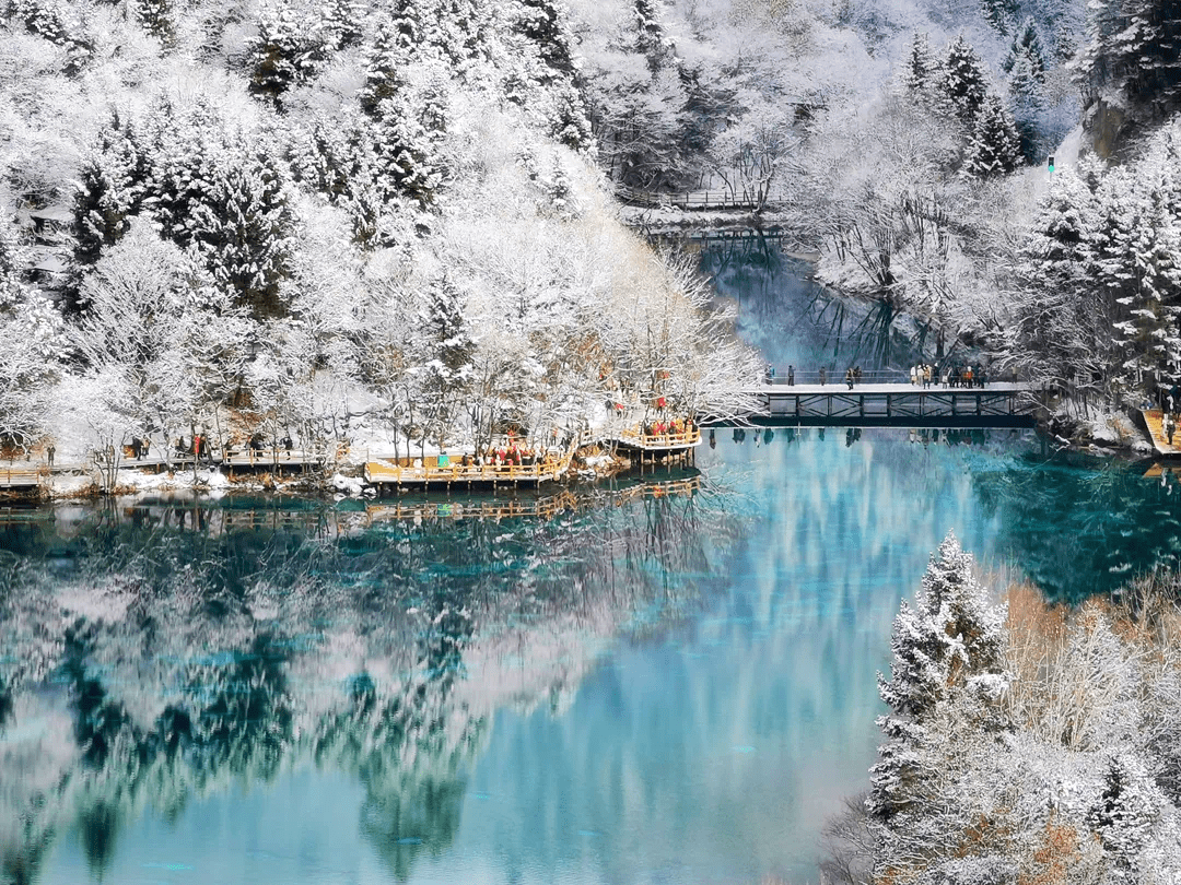 神瀑沟旅游景区雪景图片