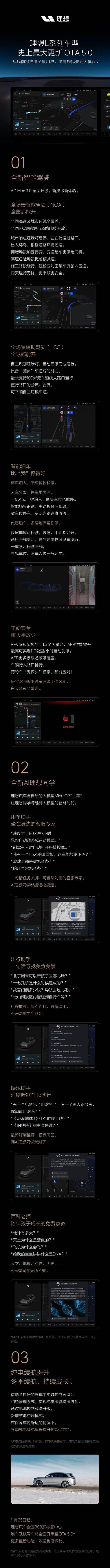 理想L系列史上最大更新！OTA 5.0年前全量推送：更像老司机的全场景智驾来了(图2)