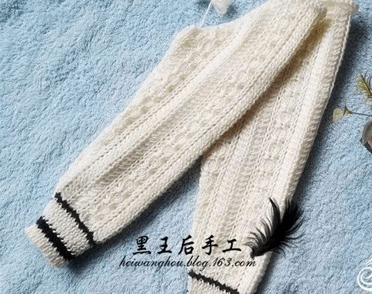 亲子毛衣系列——棒针编织复古水兵服毛衣(附教程)_花样_尺寸_平收