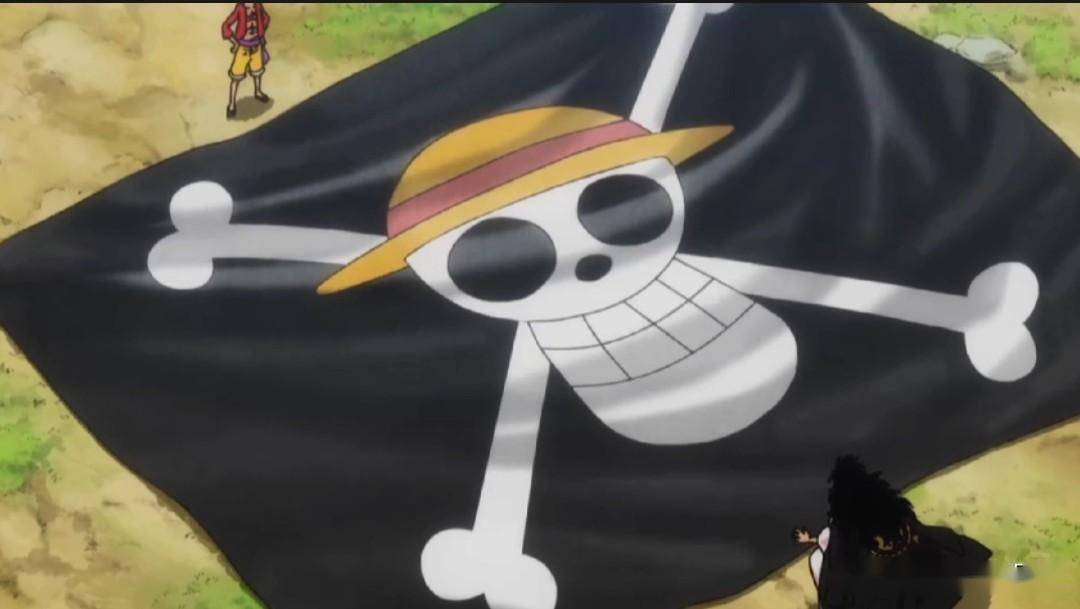 海贼王1085话,三大海贼团离开和之国,路飞留下海贼旗保护桃之助_基德