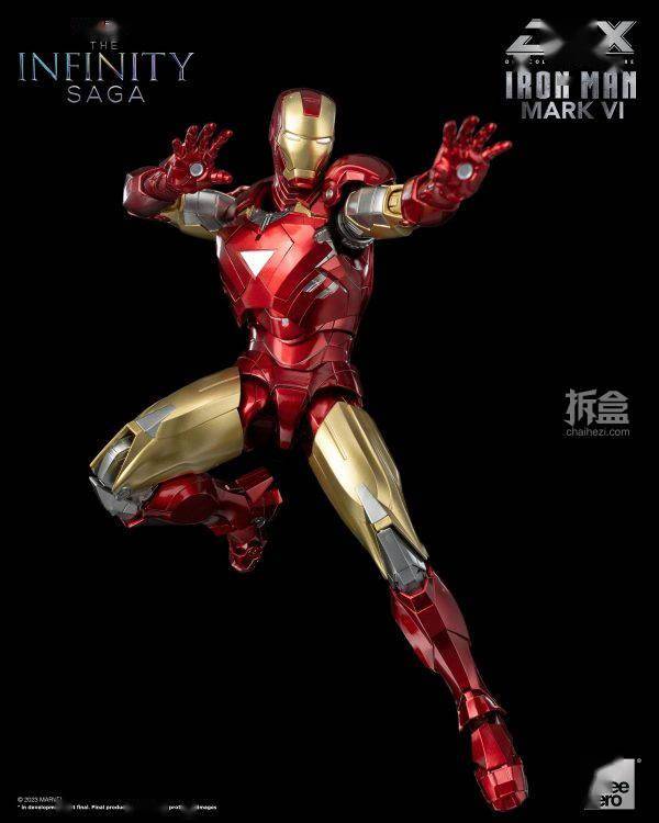 threezero dlx 钢铁侠mark6 mk6漫威 合金机甲可动人偶_mark_包括