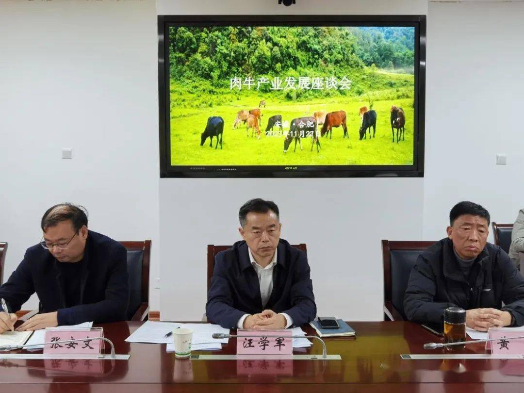 汪学军与龙江元盛和牛产业股份有限公司一行举行座谈_发展_肉牛_合作