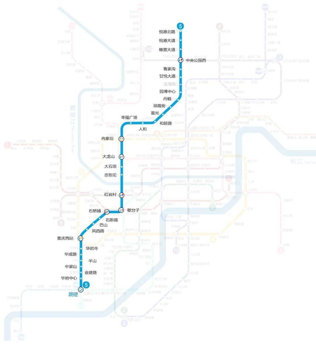 重庆5号线轻轨线路图图片