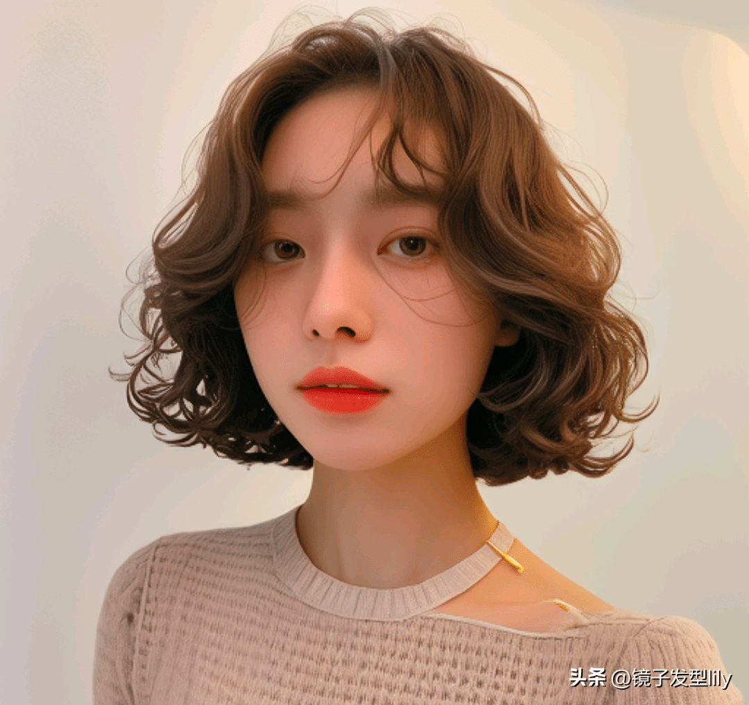 发型烫来烫去,最美还是波波头烫发,瘦脸时尚还洋气_效果_程度_头发